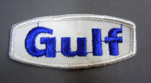 Gulf fuel embroidered sew - gulf,