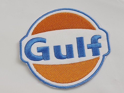 Gulf round embroidered patch - gulf,