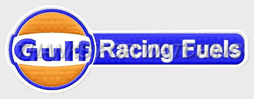 Gulf racing fuels embroidered - racing,